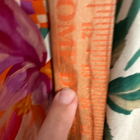 NWT PAPER HEART Fruit print open tie back spaghetti strap maxi dress XL - Picture 6 of 11